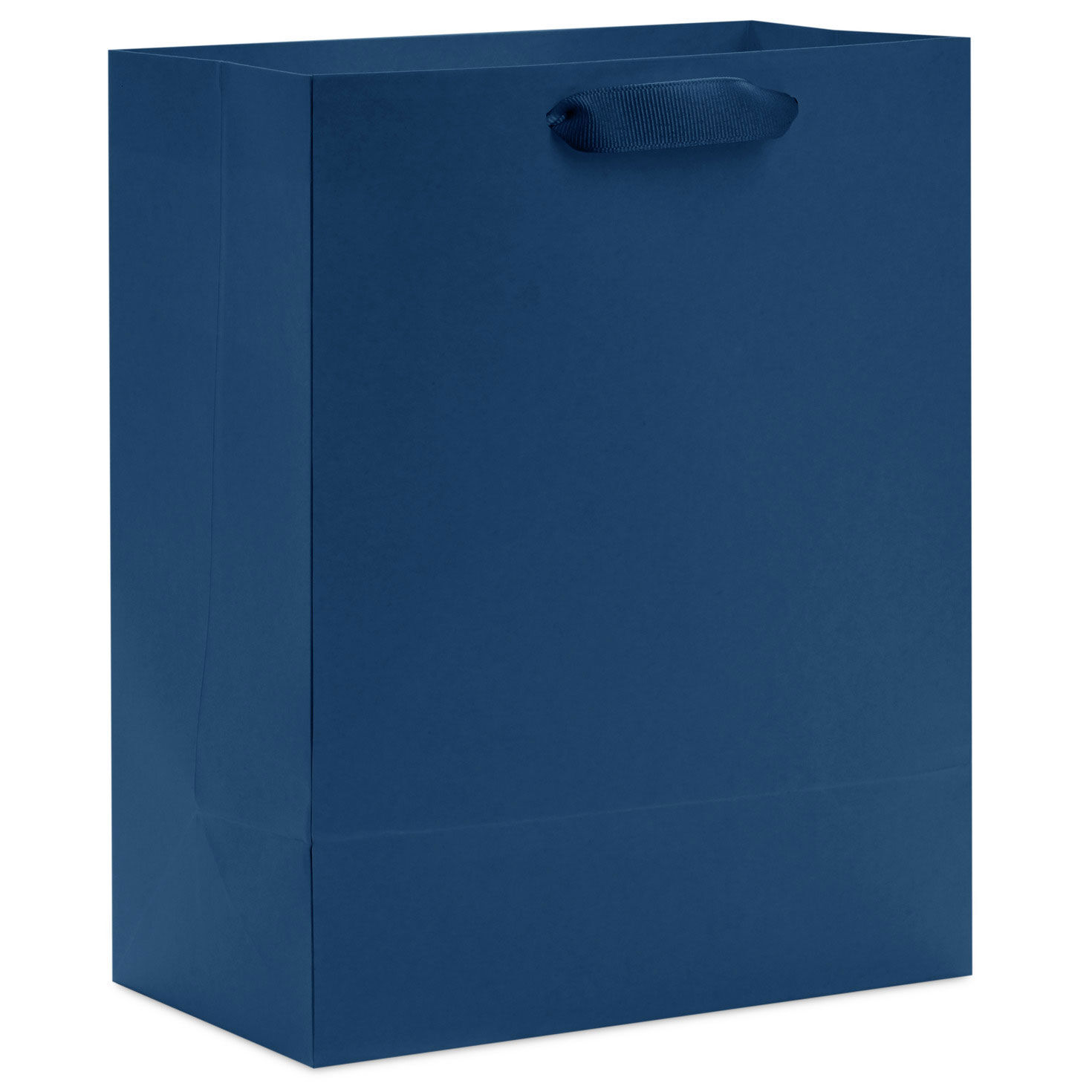 9.6" Solid Navy Blue Medium Gift Bag, Navy, large image number 6