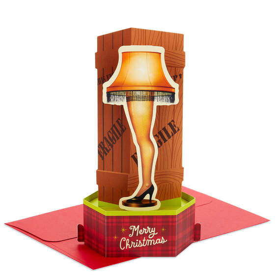 A Christmas Story™ Leg Lamp 3D Pop-Up Christmas Card