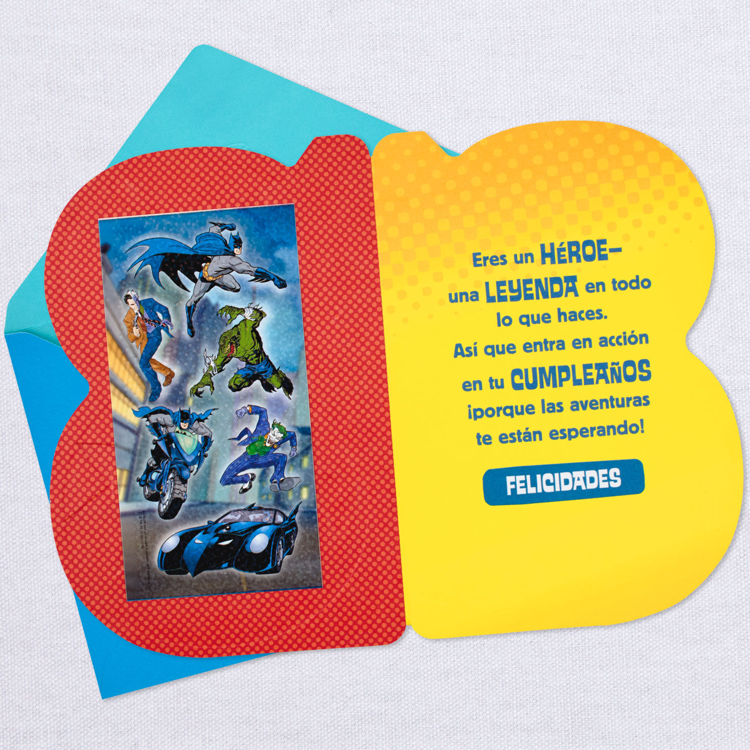 DC Comics™ Batman™ Spanish-Language 8th Birthday Card With Stickers for only USD 4.99 | Hallmark