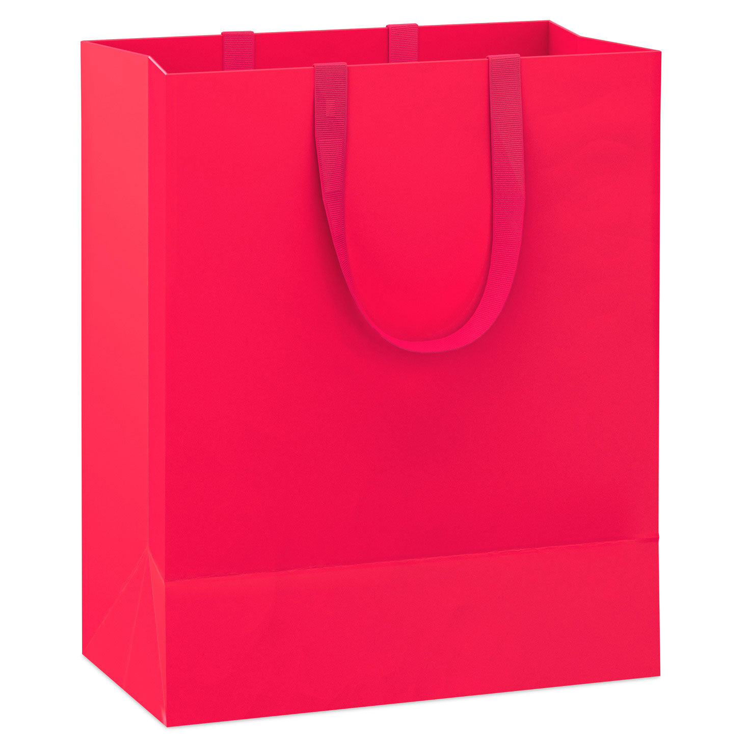 Medium Solid Red Gift Bag back image number 6