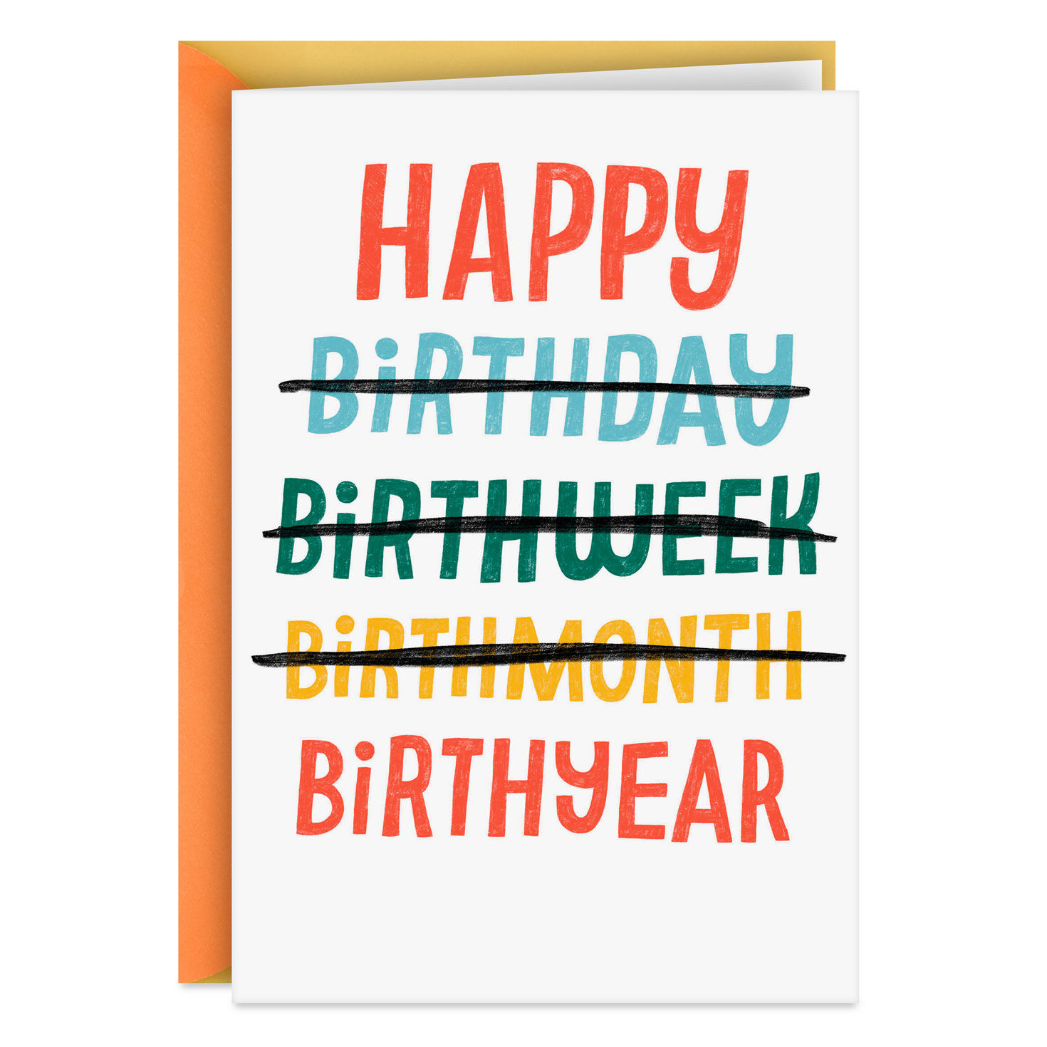 Happy Birthyear Funny Belated Birthday Card - Greeting Cards | Hallmark