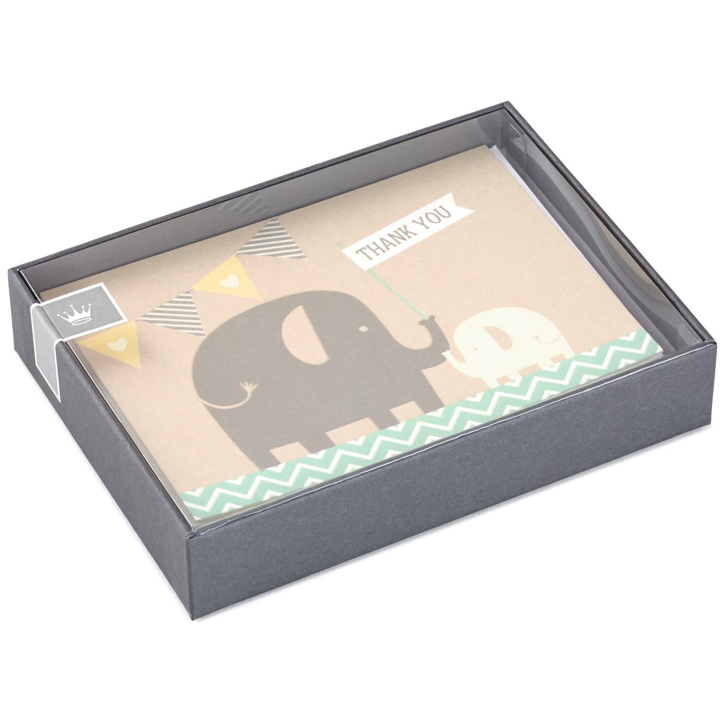 elephant and baby thank you notes pack of 10 baby thank you notes