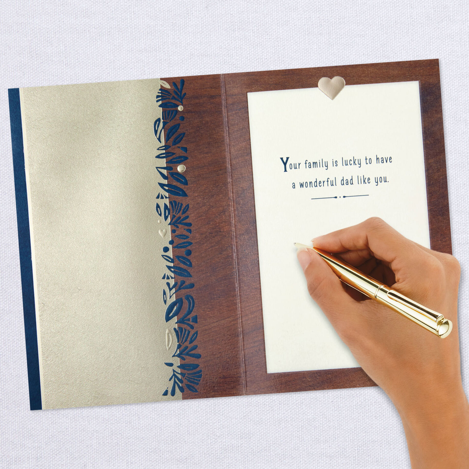 Your Family Is Lucky to Have You Father's Day Card - Greeting Cards