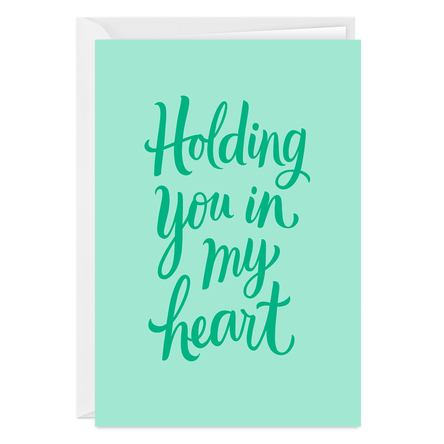 In My Heart and Thoughts Sympathy Photo Card