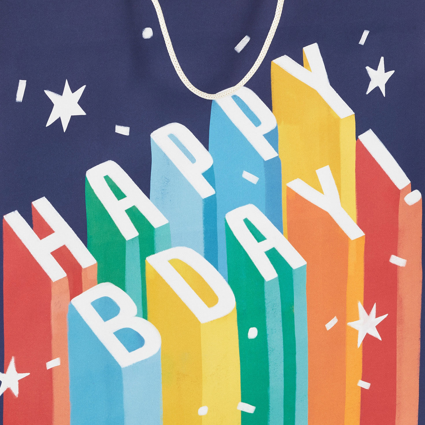 15" Uplifted Lettering Extra-Deep Birthday Gift Bag for only USD 5.99 | Hallmark
