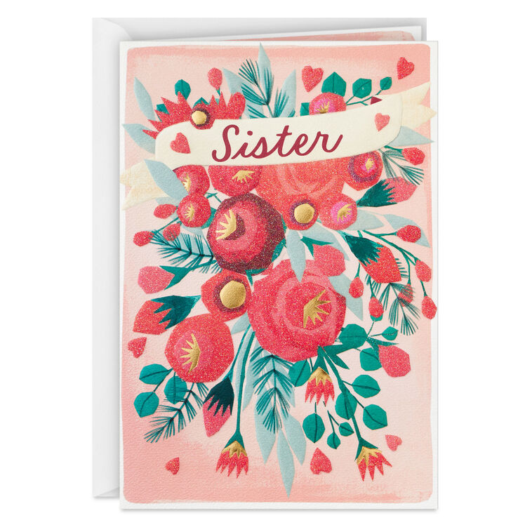 Merry Christmas With Love Christmas Card for Sister