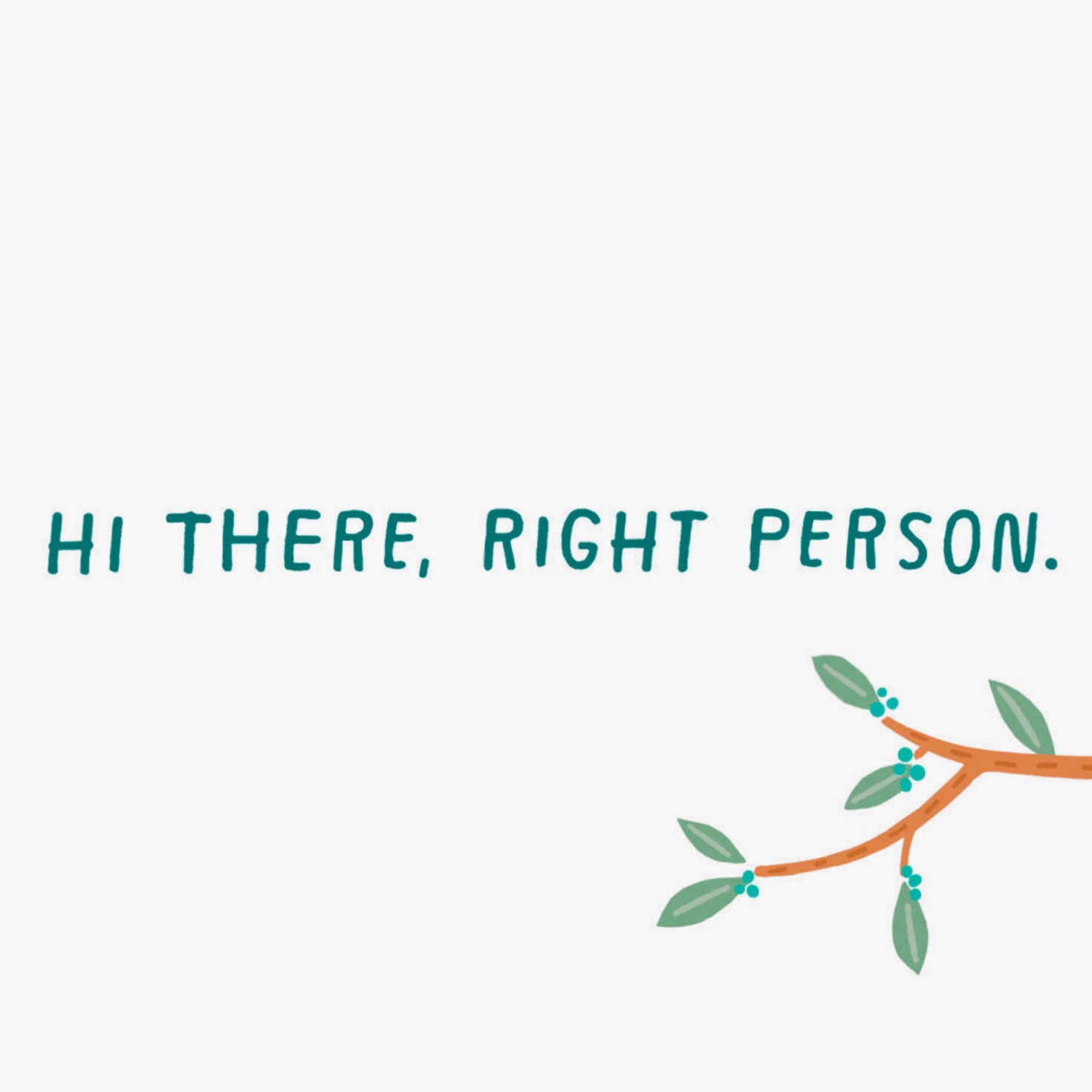 Sloth Hanging from Branch Funny Thinking of You Card Sentiment image number 2