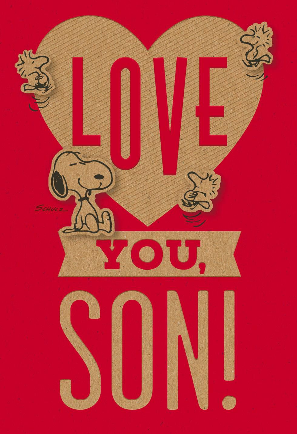 Peanuts® Happy Heart Day Valentine's Day Card for Son