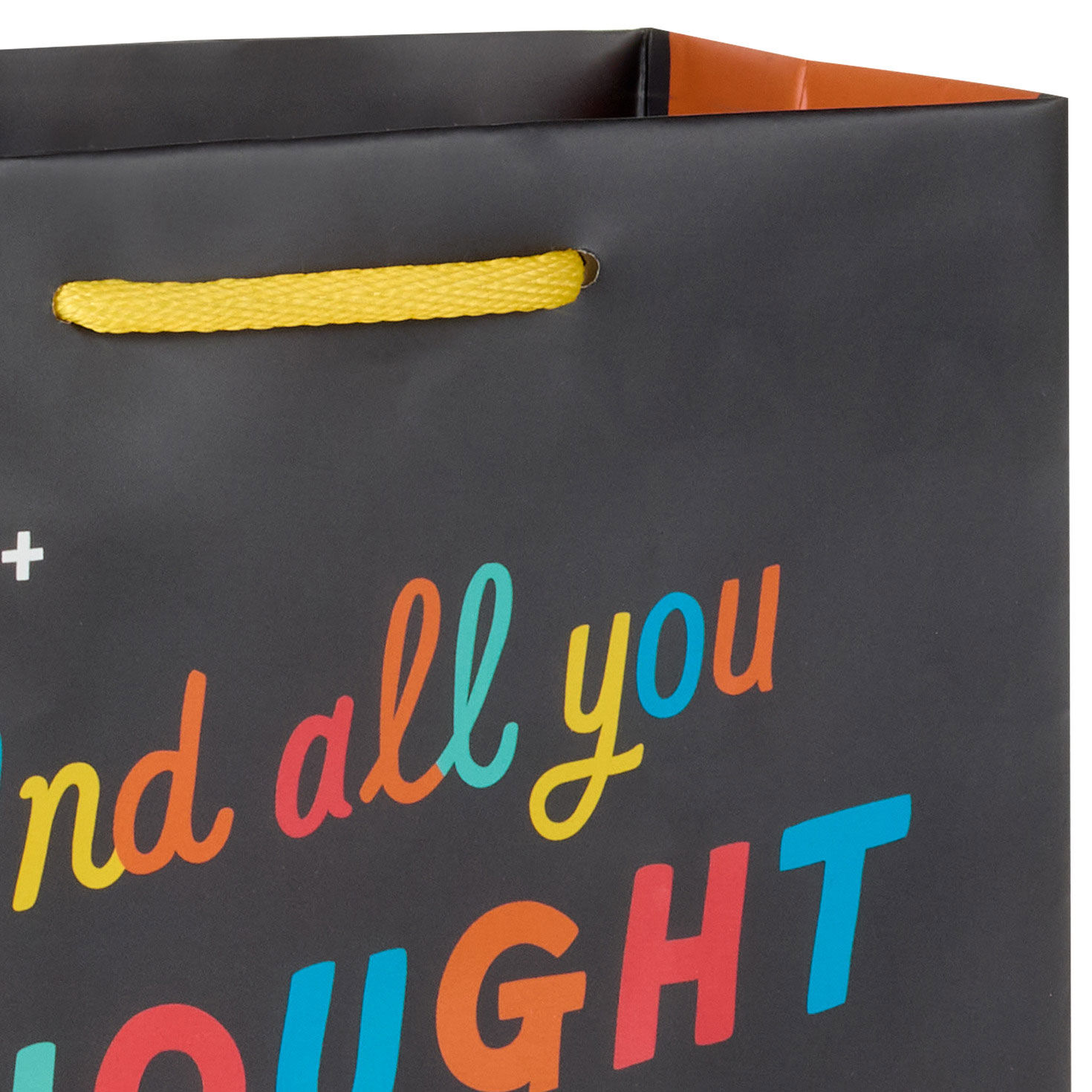 Funny and Colorful Lettering Birthday Gift Bag handle detail image number 4