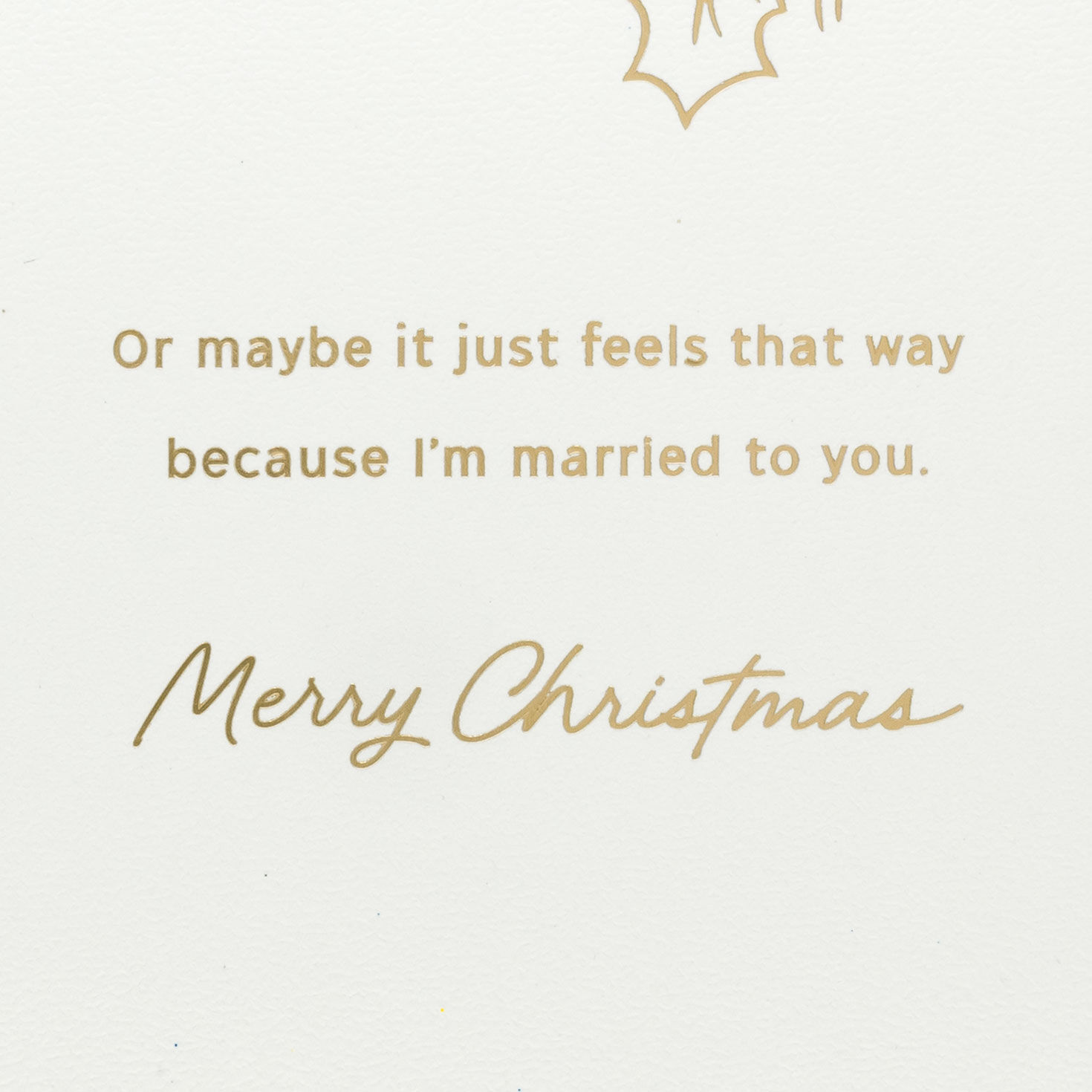 Cardinal Holly Christmas Card for Husband Sentiment image number 3