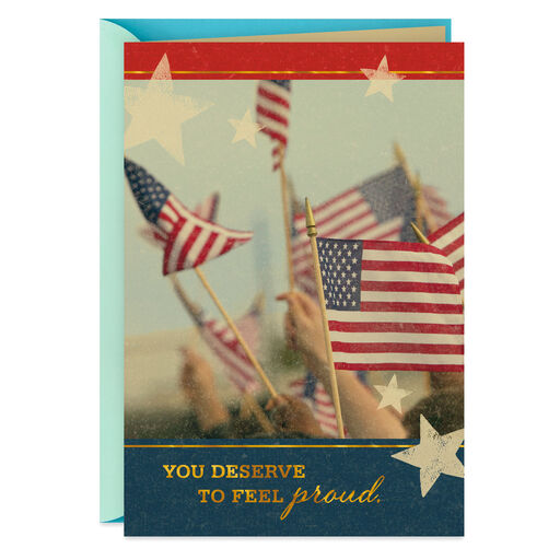You Deserve to Feel Proud Military Congratulations Card, 