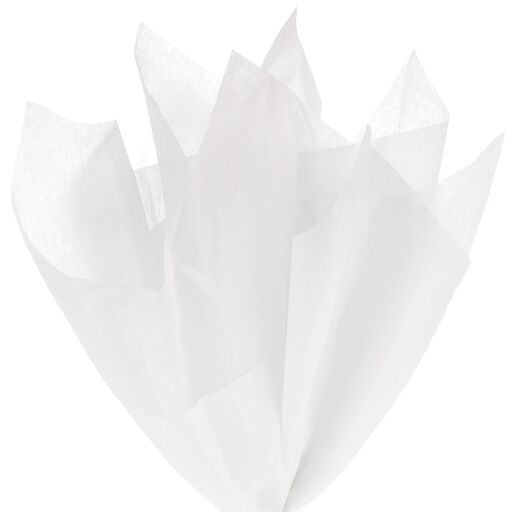 Solid White Tissue Paper, 6 sheets, 