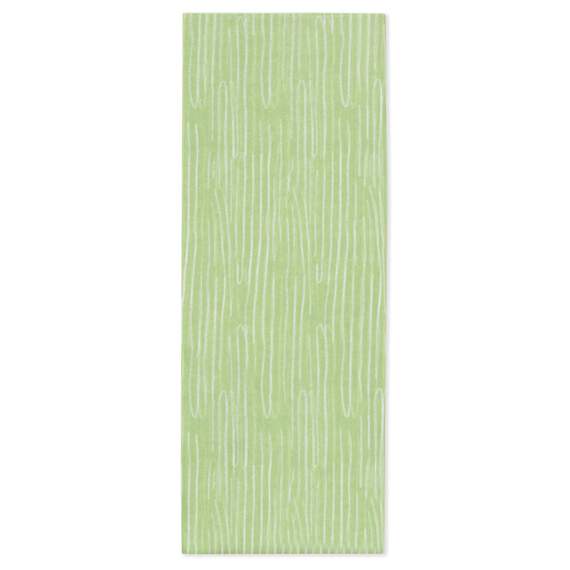 White Woodgrain on Light Green Tissue Paper, 6 sheets