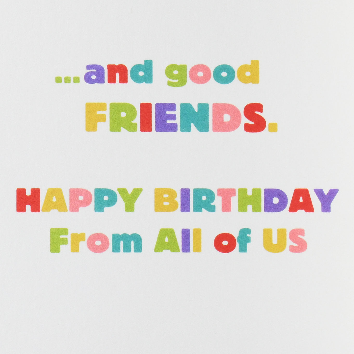 Friends™ Good Food and Laughs Funny Birthday Card From Us for only USD 3.99 | Hallmark