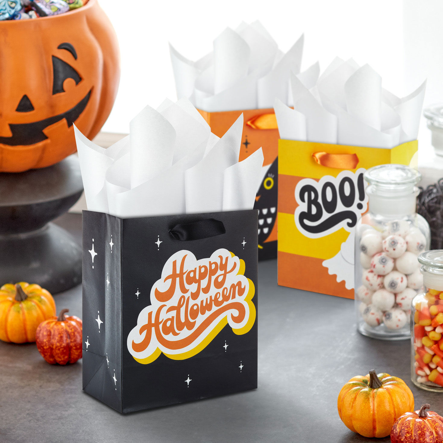 6.5" Halloween Fun 6-Pack Assorted Small Gift Bag Bundle, , large image number 2
