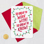 String of Lights Admin Appreciation Christmas Card Card Front with Envelope and Gold Seal image number 5
