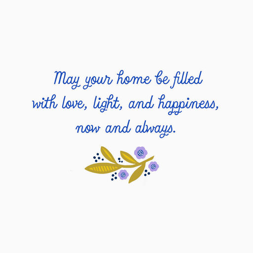 Love, Light and Happiness Hanukkah Card, 