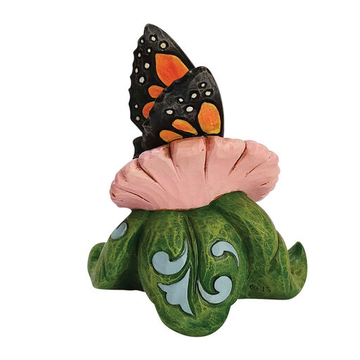 Jim Shore Mini Monarch Butterfly Figurine, 4", 