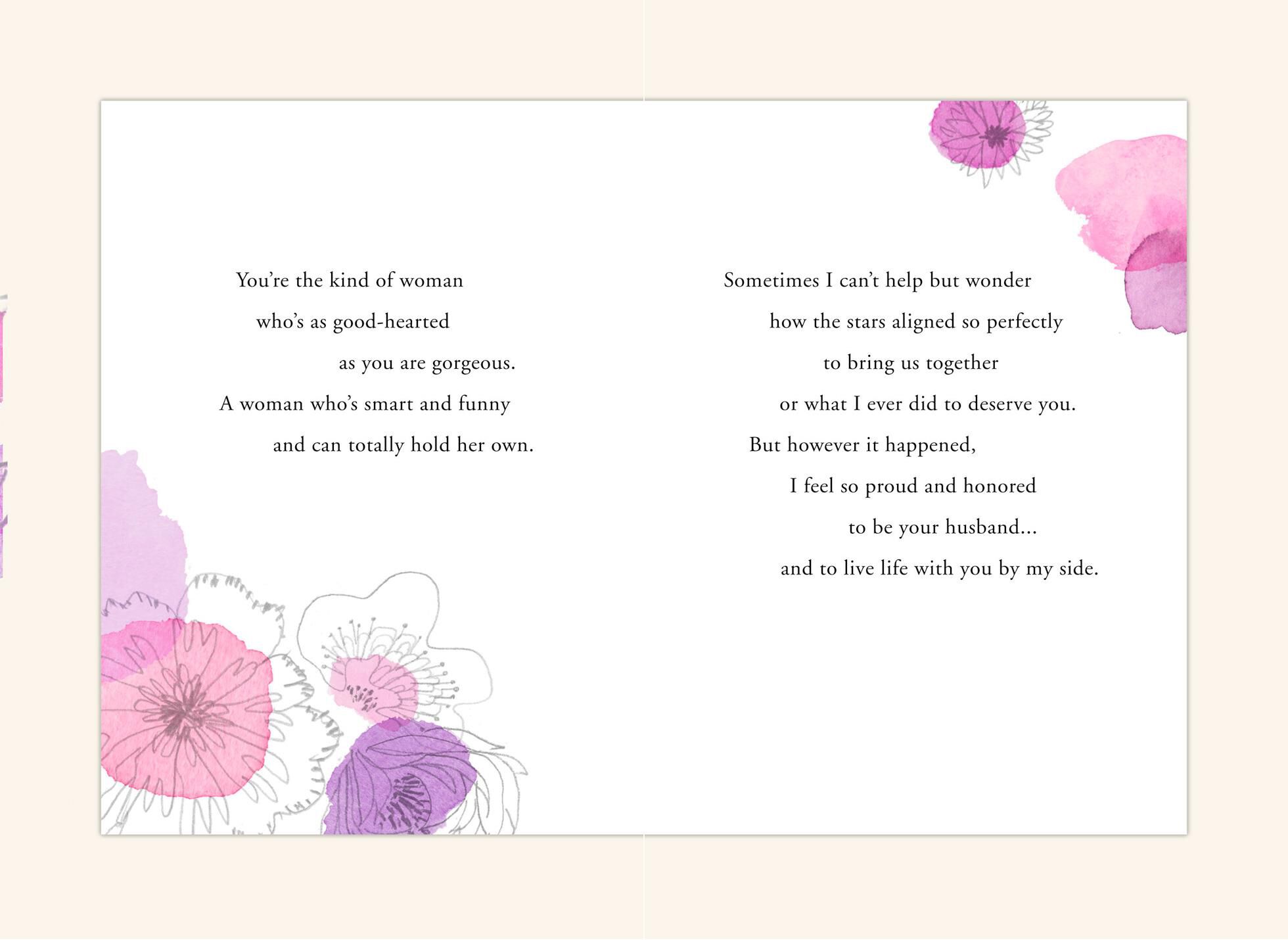Proud and Honored Anniversary Card for Wife