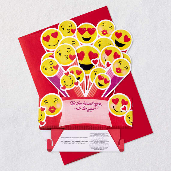 Heart Eyes Musical 3D Pop-Up Valentine's Day Card With Light, , large image number 6