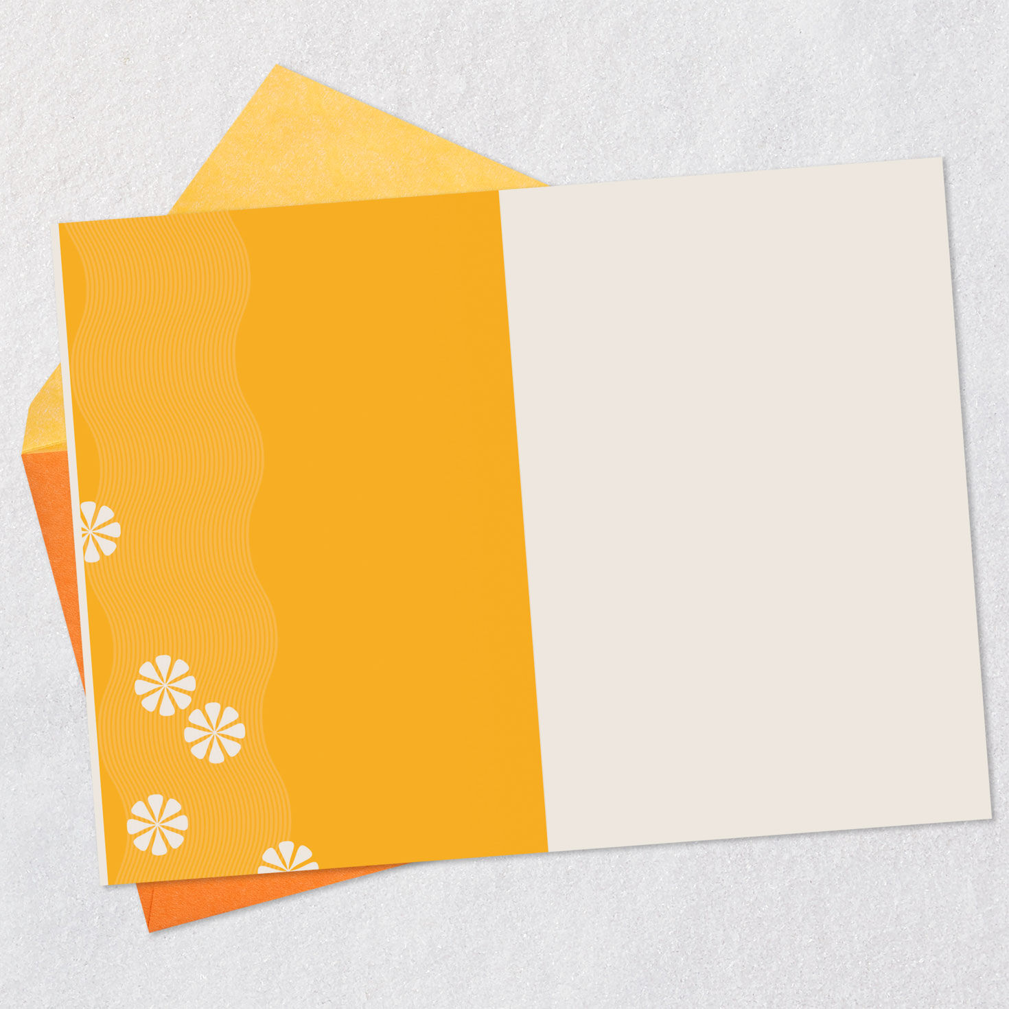 Mod Colorful Lettering Blank Birthday Card Open card with envelope image number 2