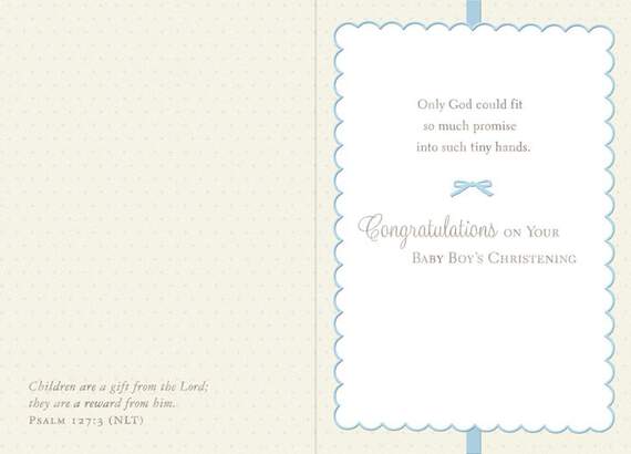 So Much Promise Baby Boy Christening Card, , large image number 2