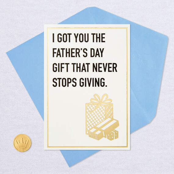 The Gift That Never Stops Giving Funny Father's Day Card, , large image number 5