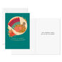 Retro Quilted Turkey Thanksgiving Cards Pack Card Front with Sentiment image number 2