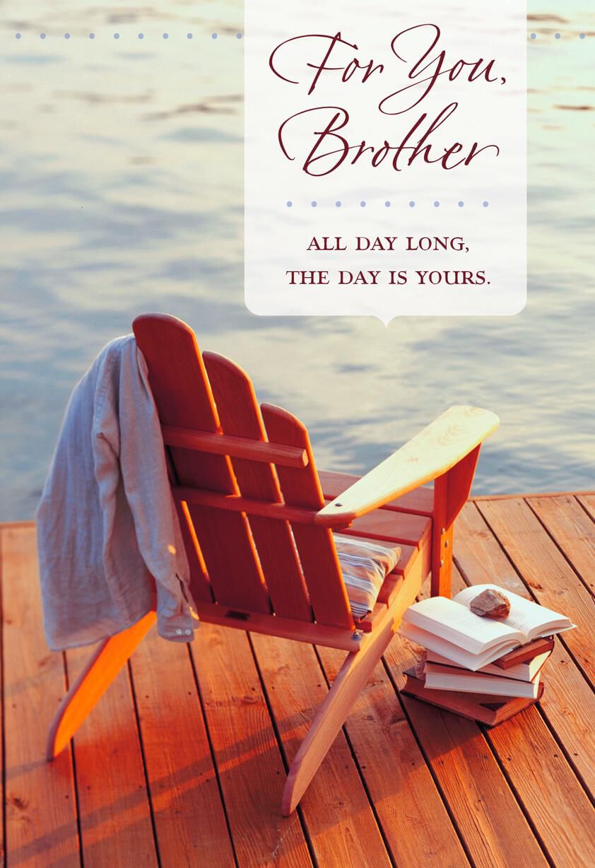 Adirondack Chair Birthday Card for Brother