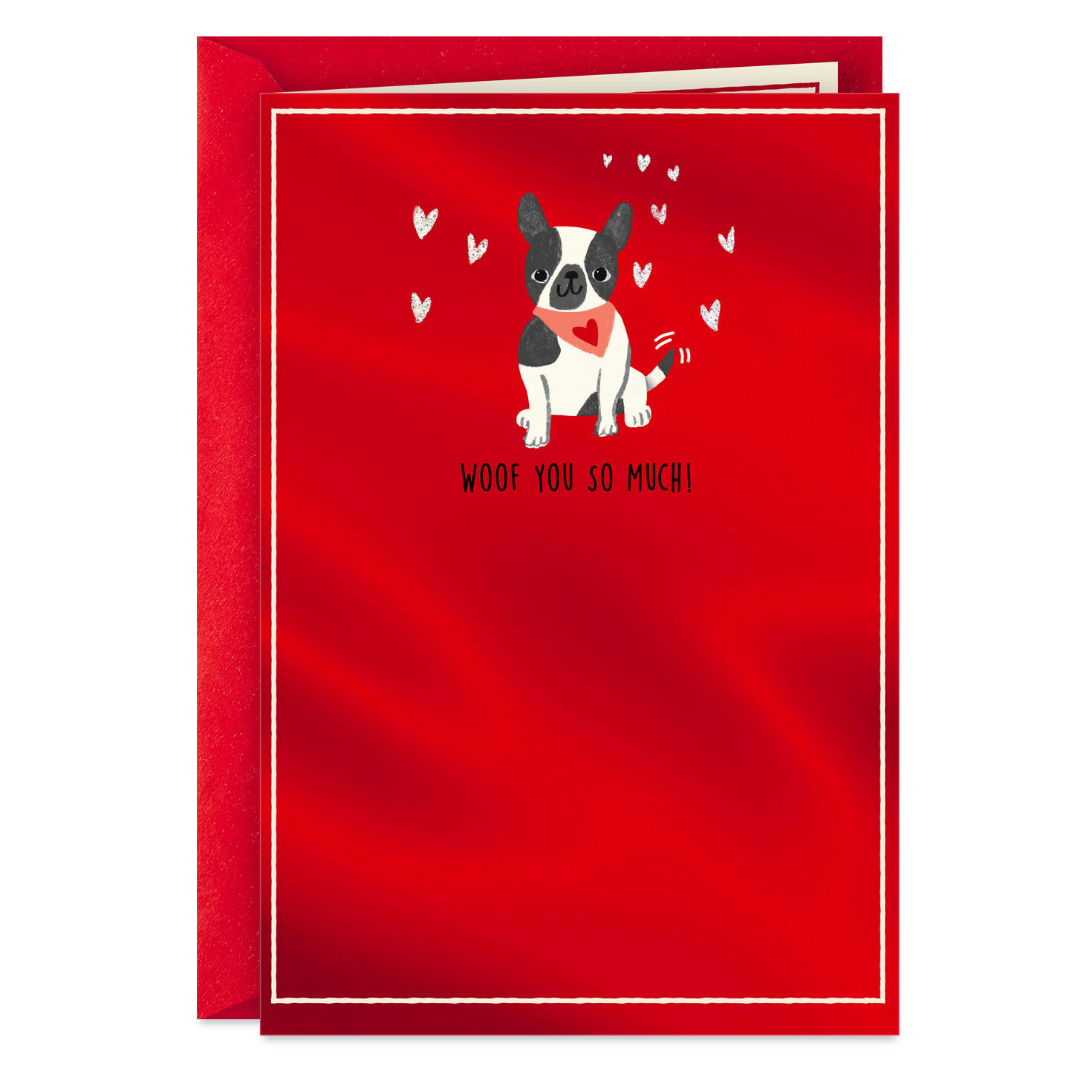 Woof You So Much Valentine's Day Card From the Dog