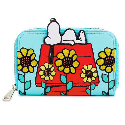 Loungefly Peanuts Snoopy Floral Zip-Around Wallet, 