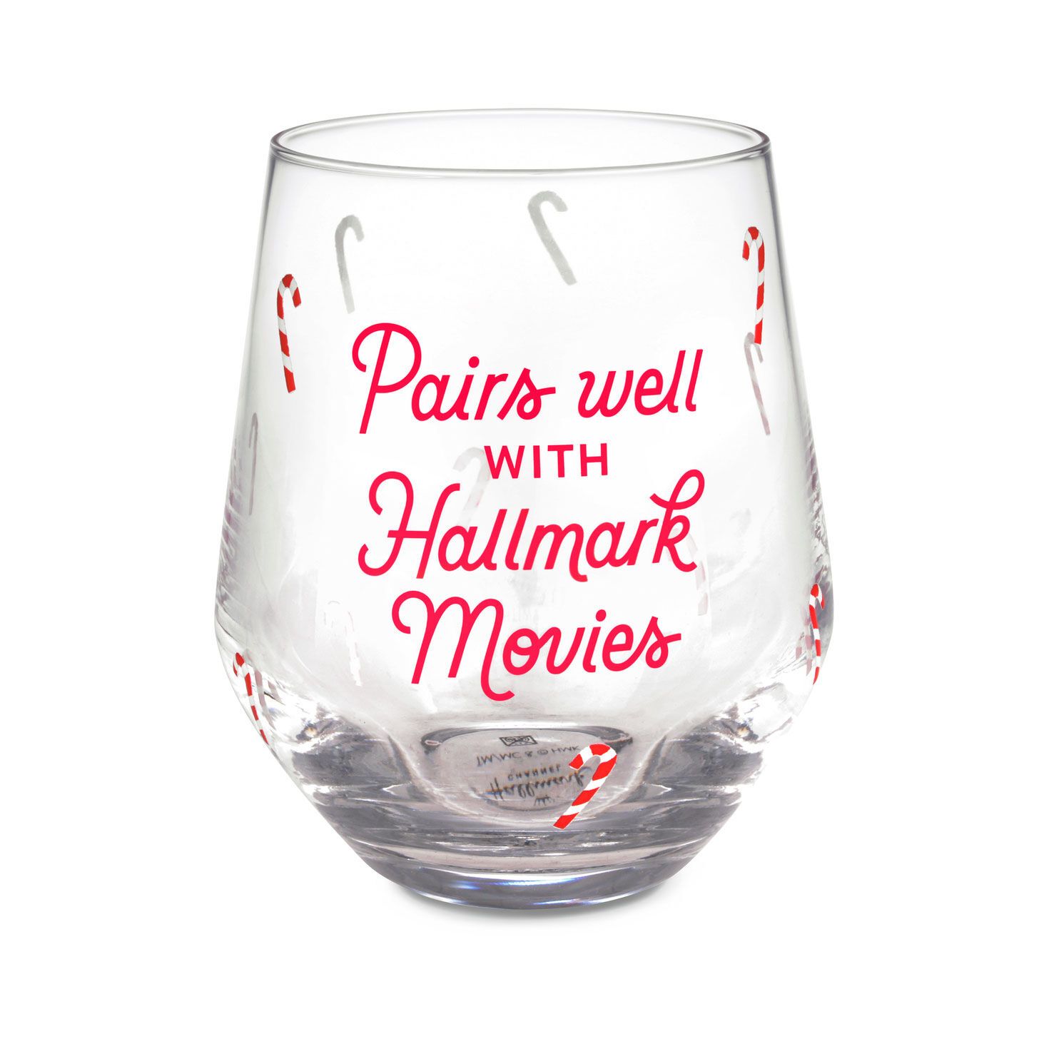 Hallmark Channel Pairs Well With Hallmark Movies Stemless Wine Glass, 14.5 oz. for only USD 19.99 | Hallmark