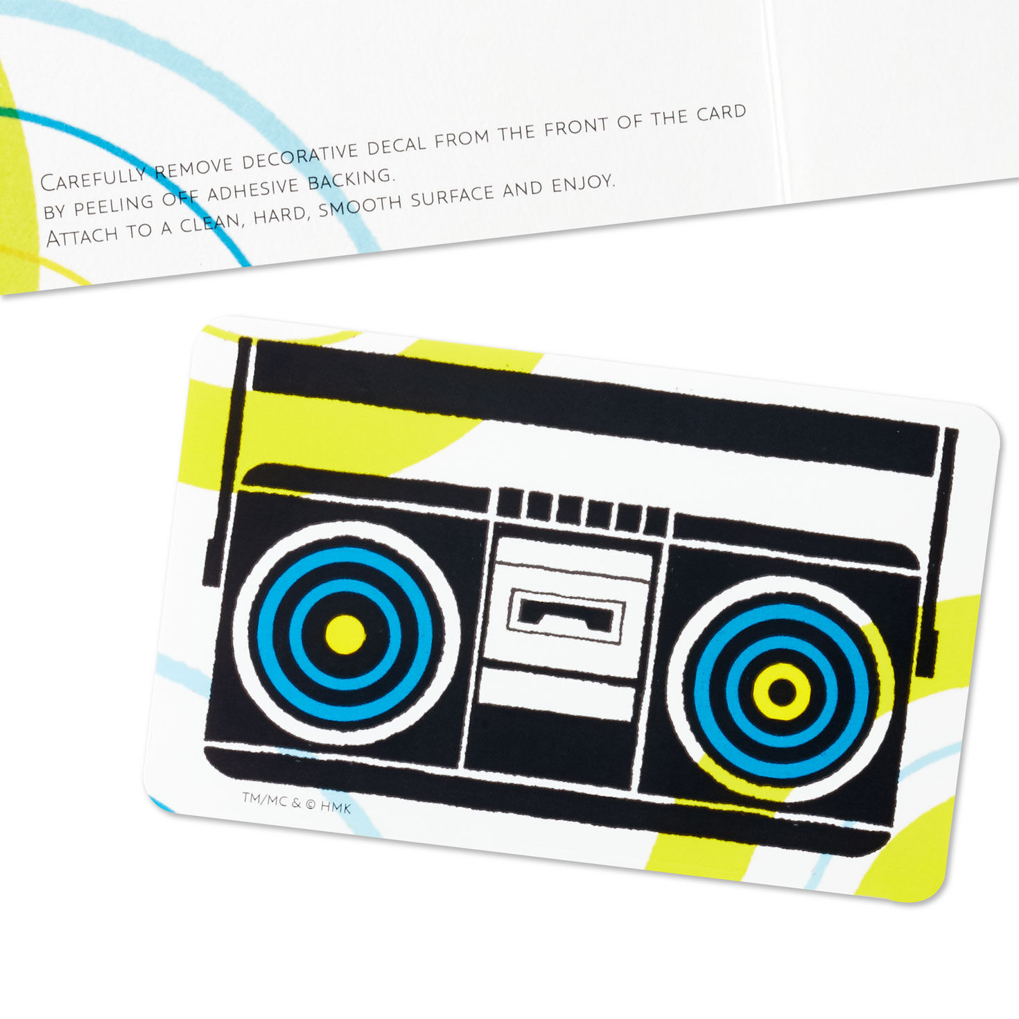 Boom Box Birthday Card and Sticker for Nephew attachment image number 5