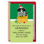 Santa Raccoon in Lights Grandson Christmas Card Card Front image number 1