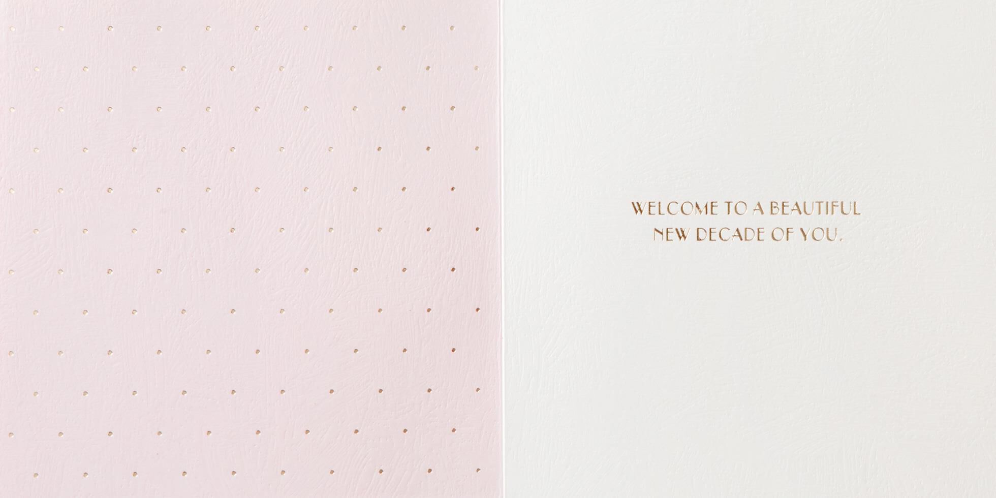 Beautiful New Decade 40th Birthday Card