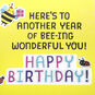 Smiling Flower and Bees Kids Birthday Card sentiment image number 2
