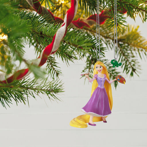 Disney Tangled Rapunzel and Pascal Ornaments, Set of 2, 