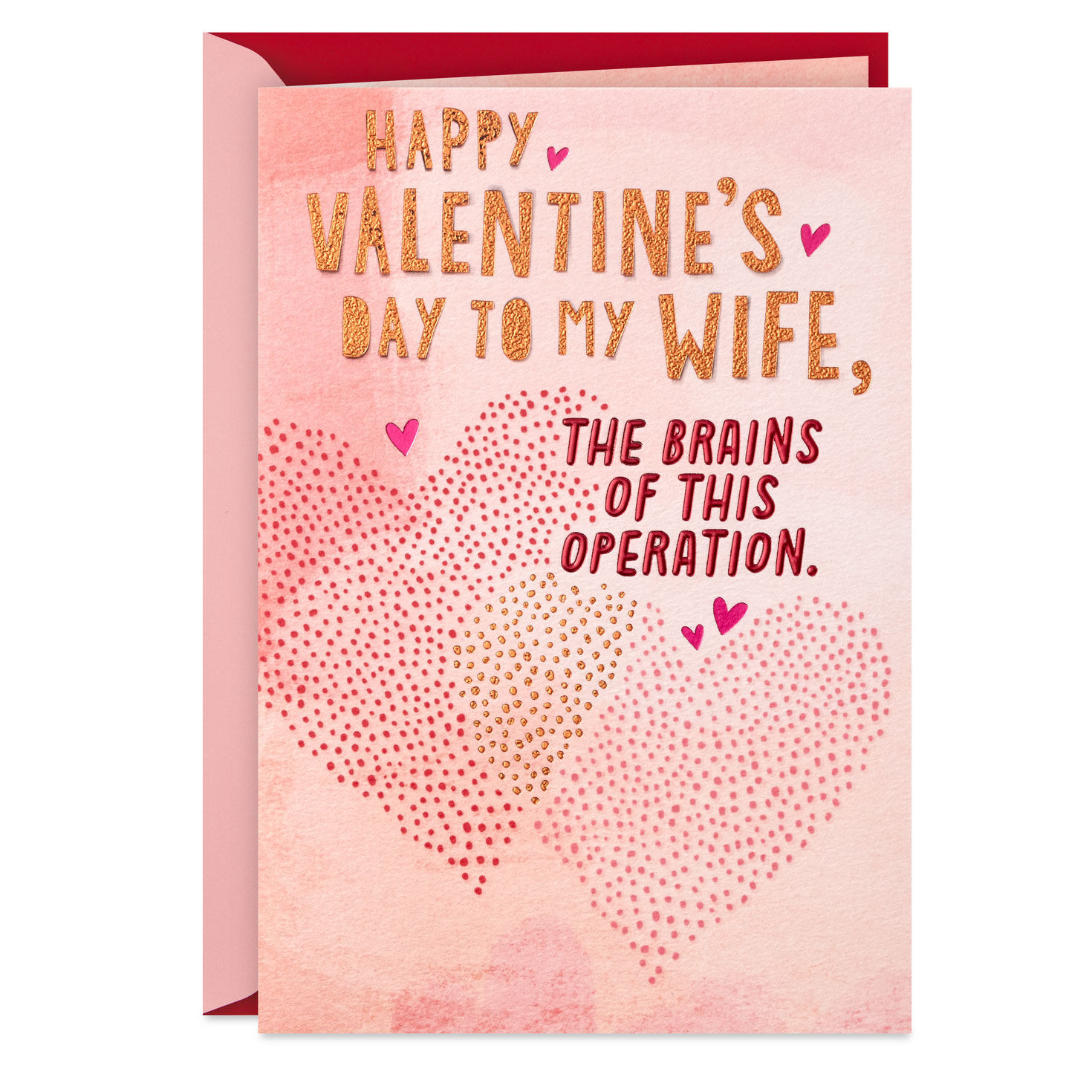 Dotted Hearts Valentine's Day Card for Wife Card Front image number 1