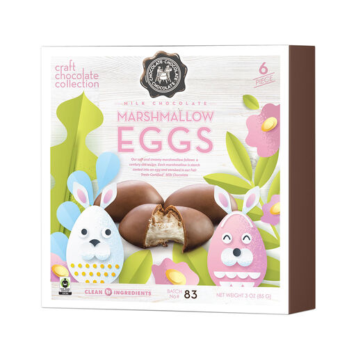 Bissinger's Chocolates 6-Piece Marshmallow Eggs, 3 oz., 