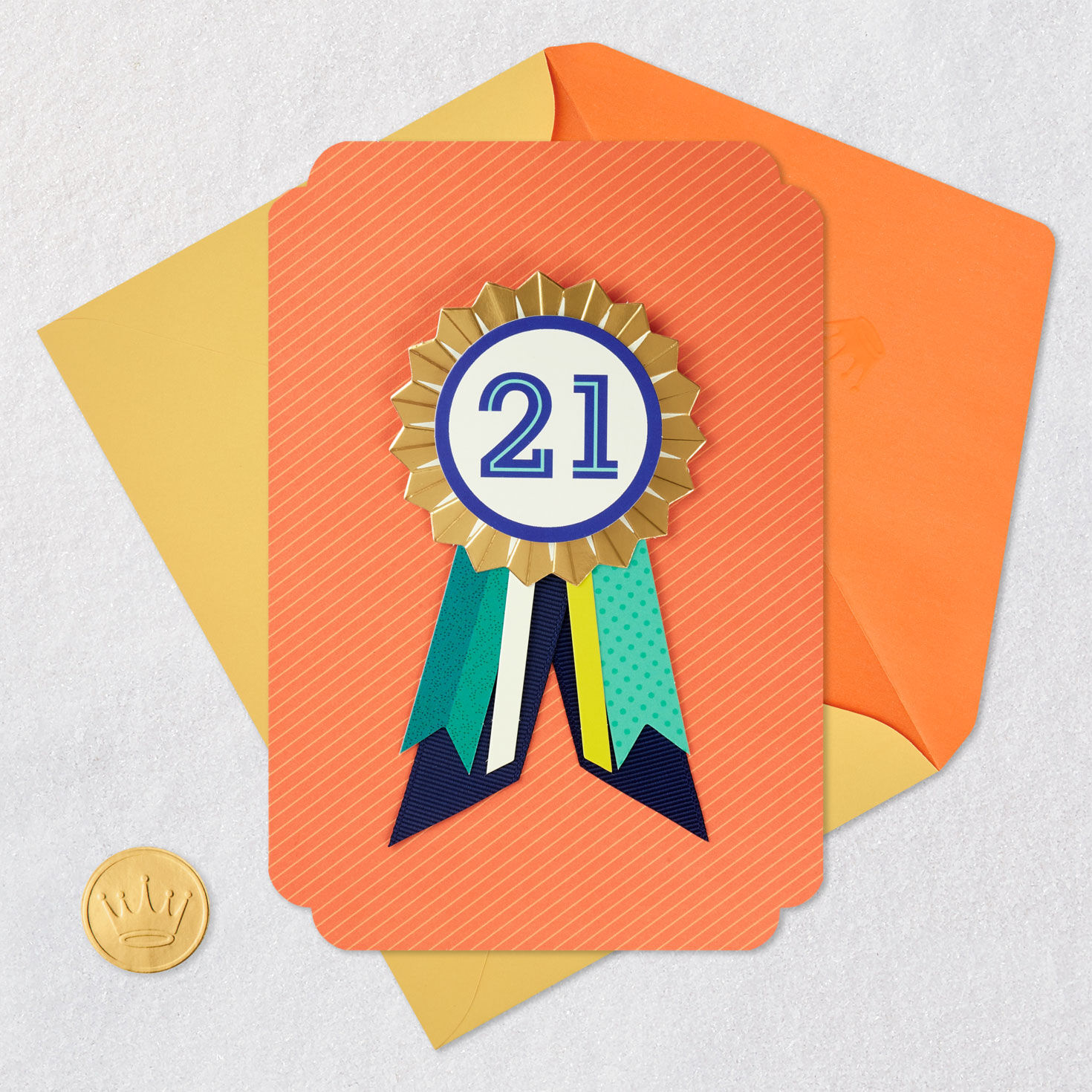 You're Beyond Ordinary 21st Birthday Card With Wearable Badge, , large image number 6