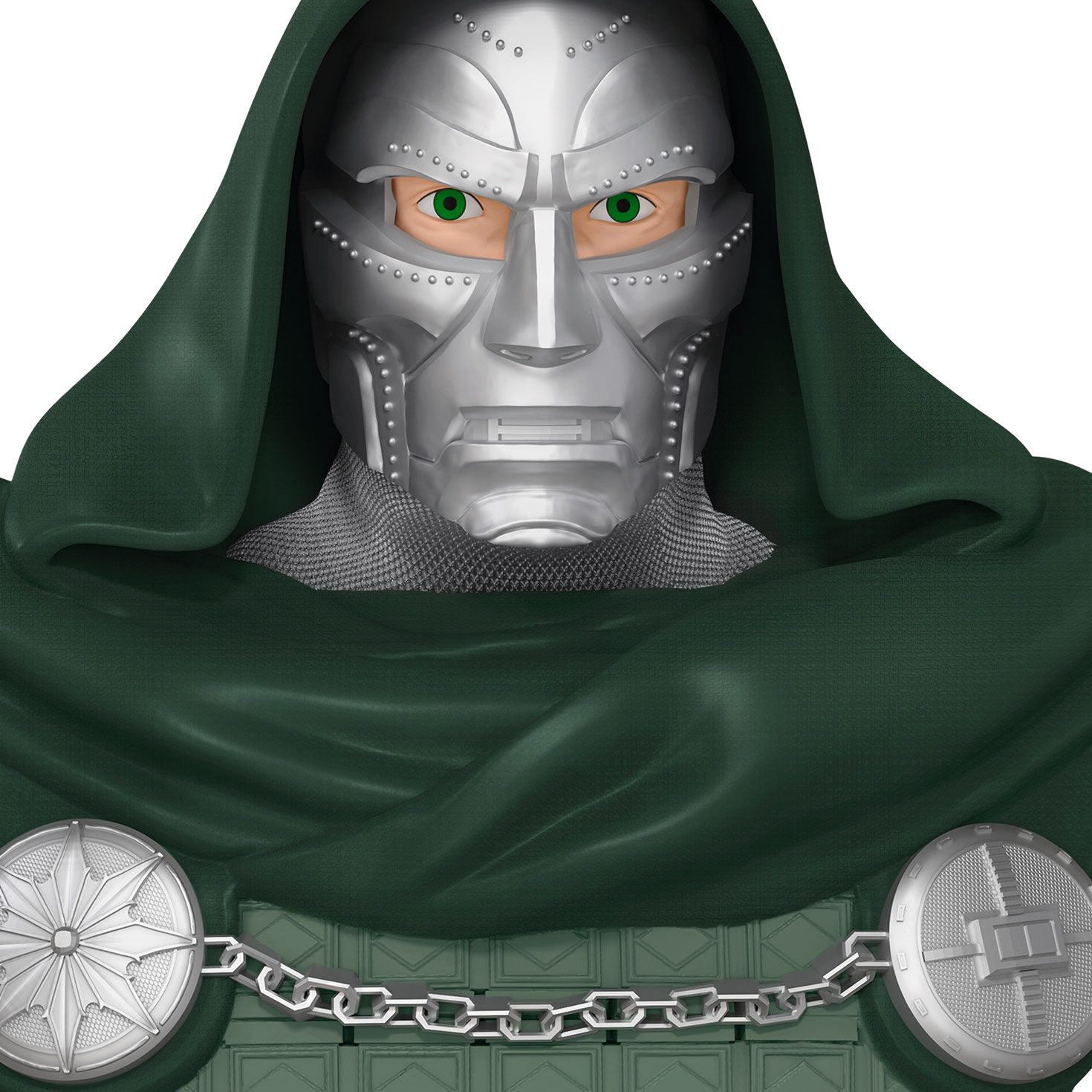 Marvel Doctor Doom Keepsake Ornament closeup detail image number 5