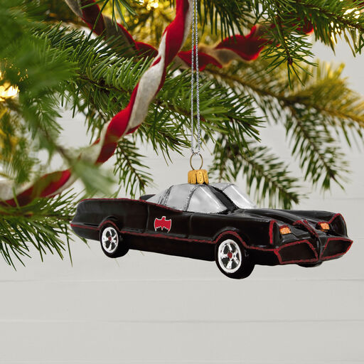Batman™ The Classic TV Series Batmobile™ Glass Ornament, 