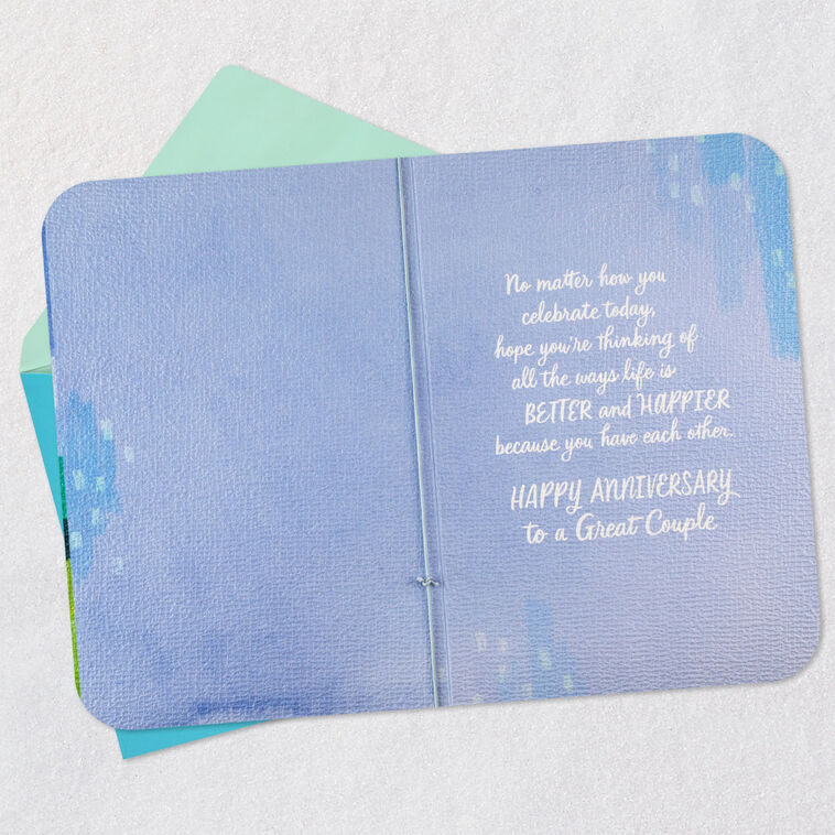 Landscape Painting Anniversary Card for Couple  image number 3