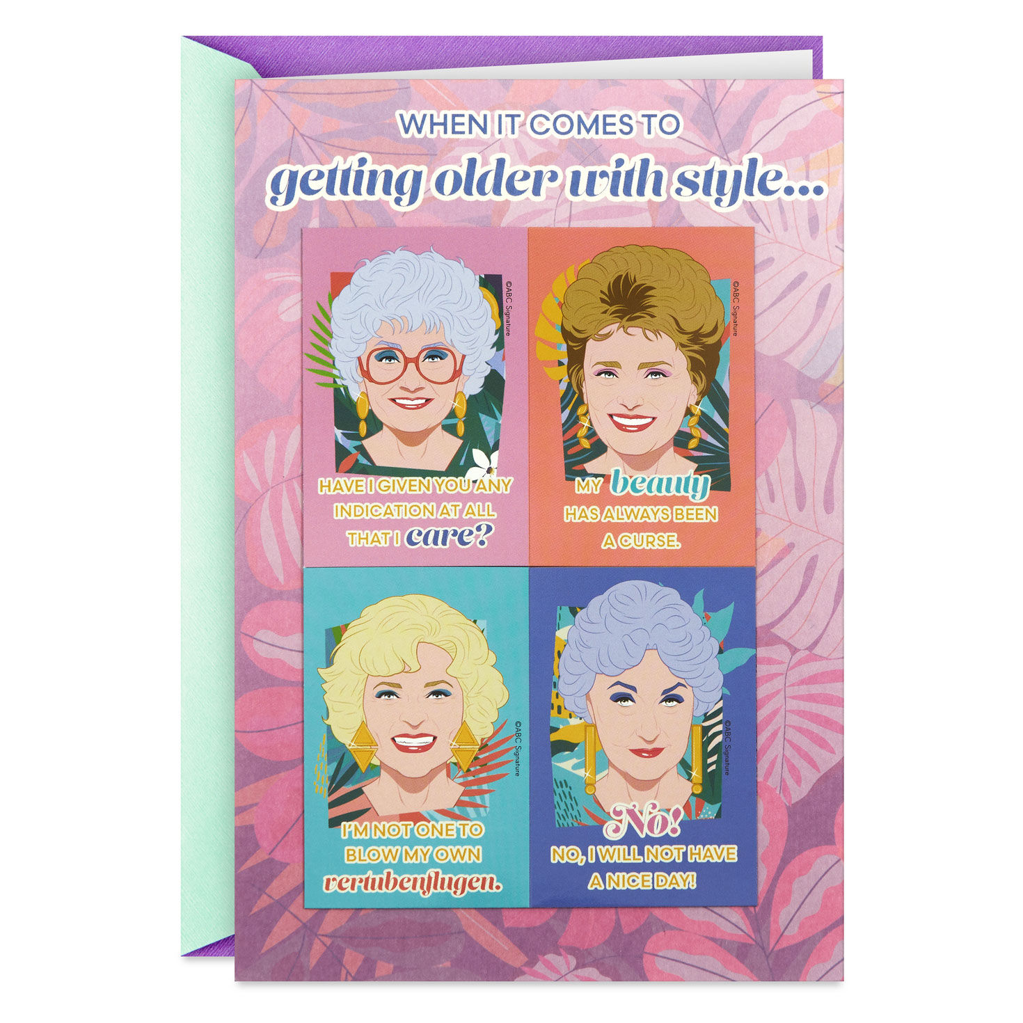 The Golden Girls You Are Golden, Girl Birthday Card With Removable Magnets