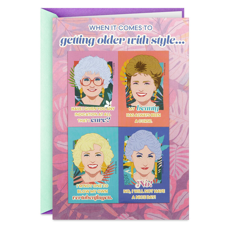 The Golden Girls You Are Golden, Girl Birthday Card With Removable Magnets