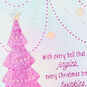 Vivid Holiday Tree Christmas Card for Granddaughter Card Front Detail image number 4