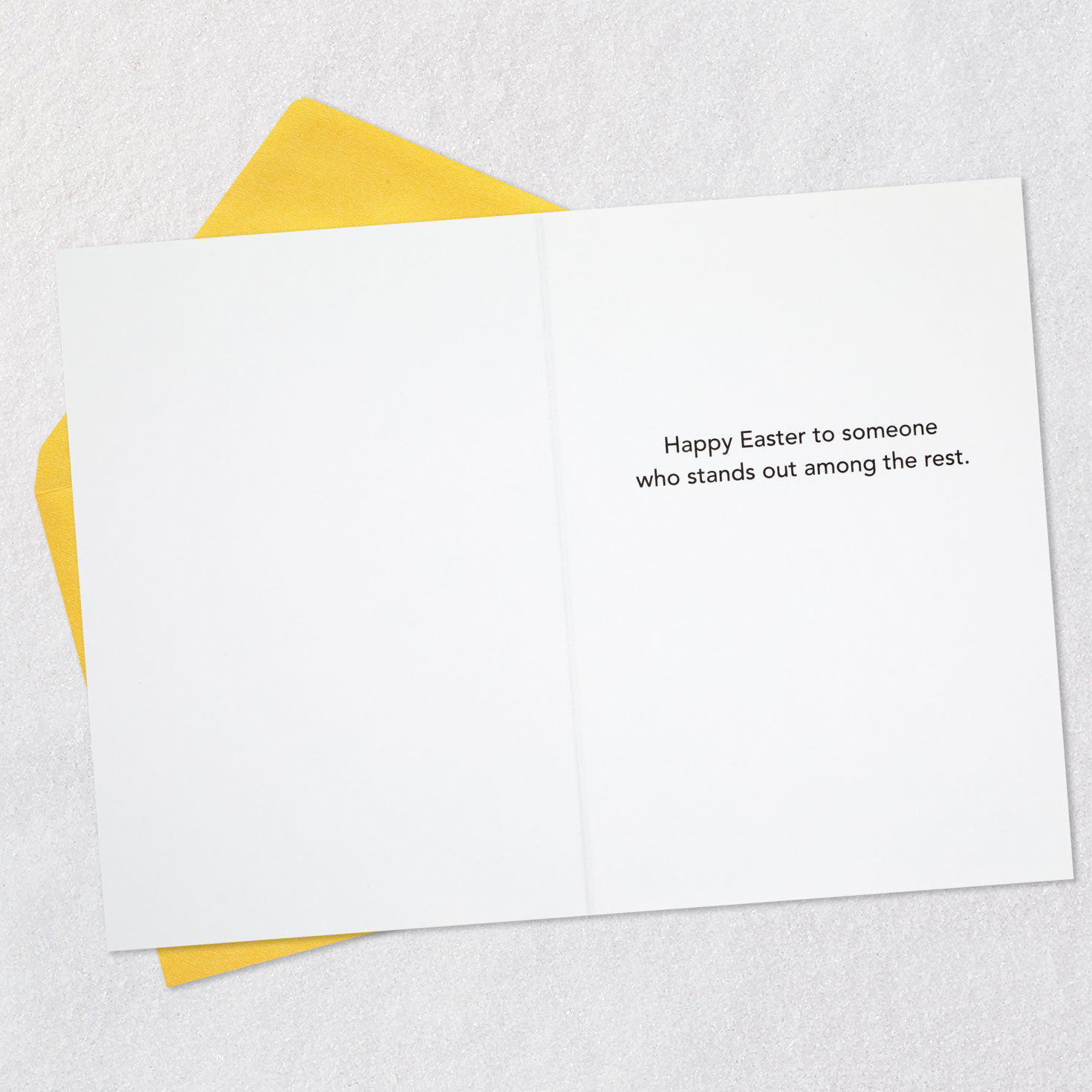 Chick in Bunny Ears Funny Easter Card Open card with envelope image number 3