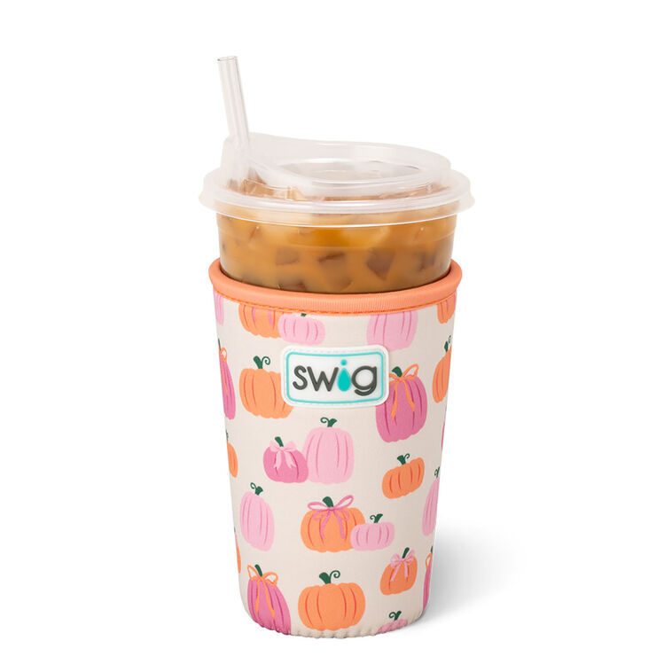 Swig Pumpkins and Bows Medium Iced Cup Coolie