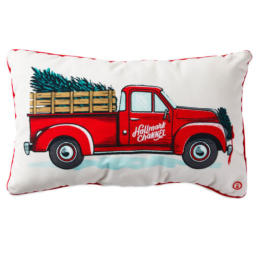 Hallmark Channel Red Truck Pillow With Lights, 21x12, 