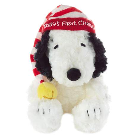 Peanuts® Snoopy Baby's First Christmas Stuffed Animal With Sound,  9.5", , large